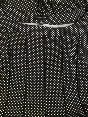 Vior Vior Black & White Textured Shift Dress - Plus Size 18